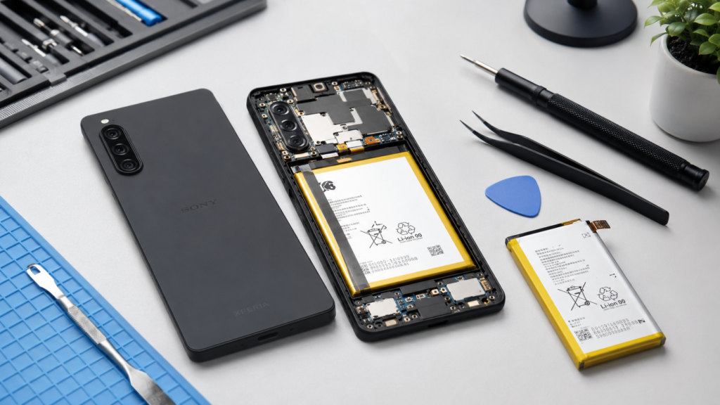 現在の画像に代替テキストがありません。ファイル名: Xperia-10-V-バッテリー交換.png