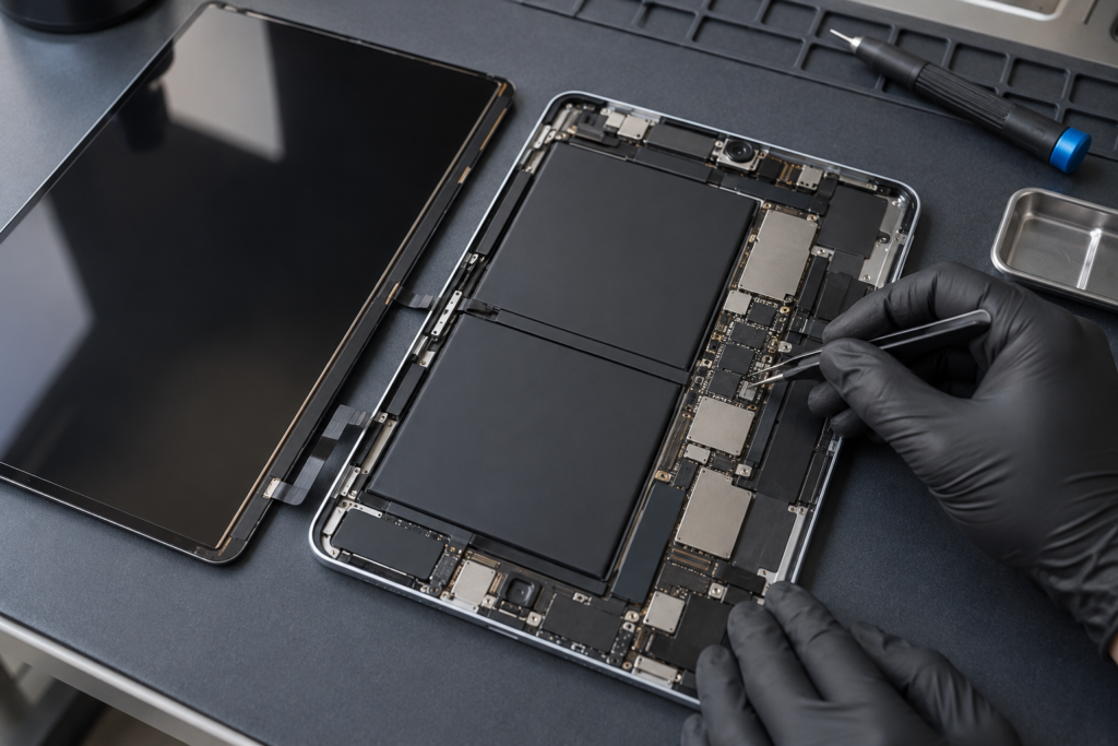 現在の画像に代替テキストがありません。ファイル名: iPad-Air-4-基板修理.png